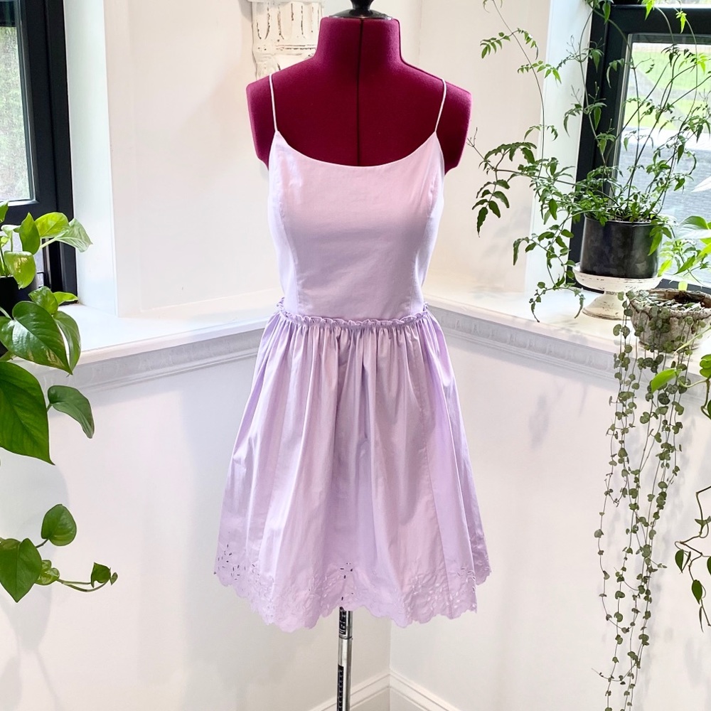 Lilac day dress, Italian fabric